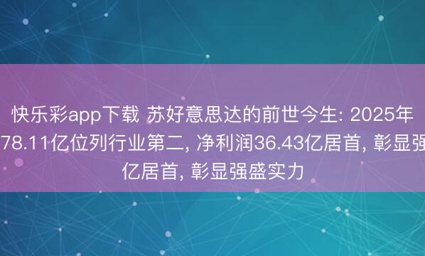 快乐彩app下载 苏好意思达的前世今生: 2025年营收1178.11亿位列行业第二， 净利润36.43亿居首， 彰显强盛实力