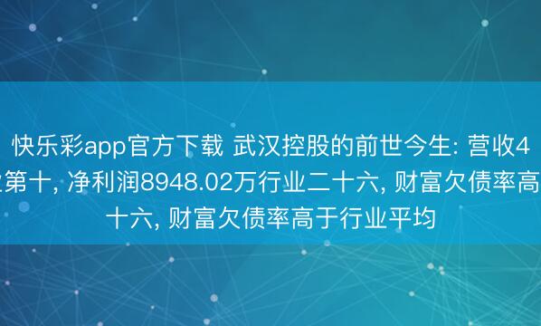快乐彩app官方下载 武汉控股的前世今生: 营收40.61亿行业第十， 净利润8948.02万行业二十六， 财富欠债率高于行业平均