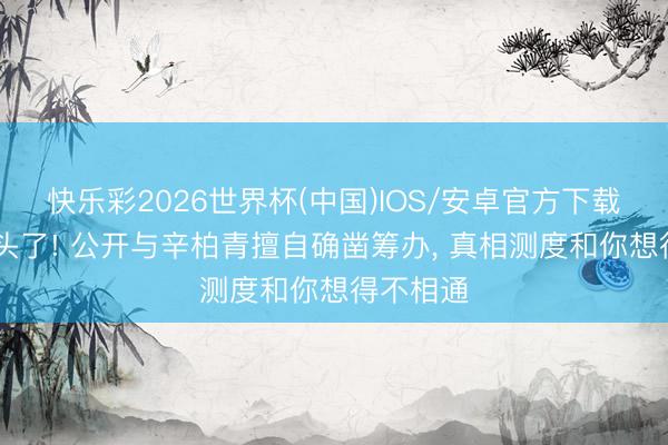 快乐彩2026世界杯(中国)IOS/安卓官方下载 袁立起头了! 公开与辛柏青擅自确凿筹办， 真相测度和你想得不相通