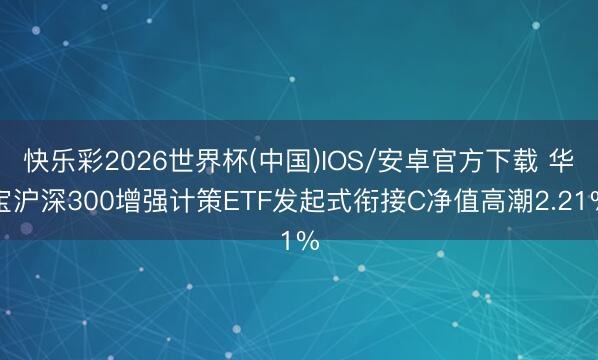 快乐彩2026世界杯(中国)IOS/安卓官方下载 华宝沪深300增强计策ETF发起式衔接C净值高潮2.21%